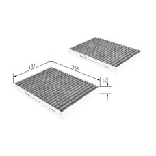 Filtru habitaclu C.A. BOSCH 1 987 432 438