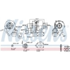 Turbocompresor Nou cu set de garnituri  VW CRAFTER 30-35 CRAFTER 30-50 2.5D 04.06-05.13 NISSENS NIS 93202