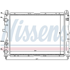 Radiator, racire motor Radiator motor  FIAT COUPE TEMPRA TIPO LANCIA DEDRA DELTA II 1.6-2.0 NISSENS NIS 61869