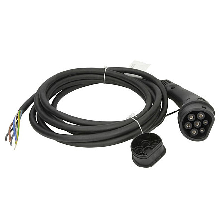 Cablu de incarcare, vehicul electric AC device cable straight Harting phases quantity: 3 plug type: 2 5m 11kW 32A 6mm neagra with protective plug DS DS 3 DS 4 II DS 7 DS 9 IVECO DAILY V DAILY VI 1ET25-ZKXZK01 10.83- HARTING 8803504444440A1