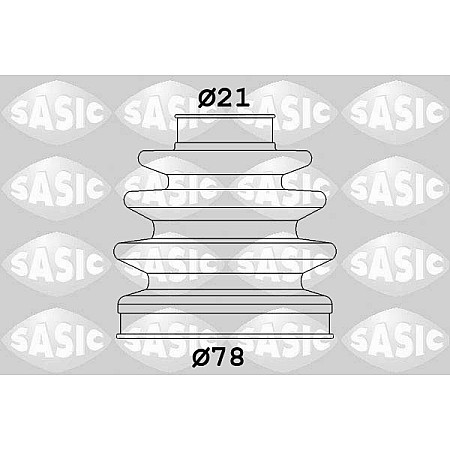 Ansamblu burduf, articulatie planetara Burduf cauciuc cap planetara exterior fi: 21/78 VOLVO C30 S40 II V50 FORD C-MAX C-MAX II FOCUS C-MAX FOCUS II FOCUS III GRAND C-MAX NISSAN MICRA II 1.0-2.0LPG 08.92- SASIC SAS1906013