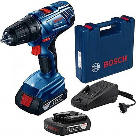 Surubelnita burghiu Drill-screwdriver impact power supply: battery-powered GSB 180-LI 15-13mm voltage: 18V maximum torque: 54Nm 2 x 2 Ah Li-Ion BOSCH 0 601 9F8 307