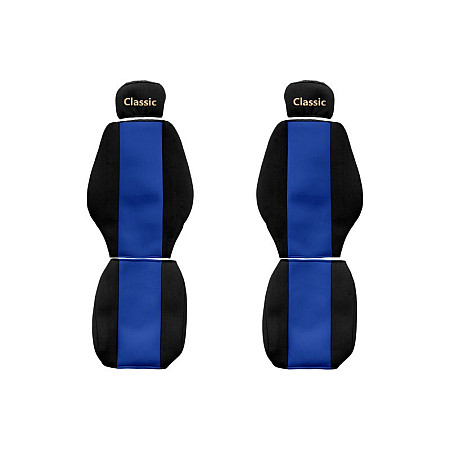 Husa scaun Huse pentru scaune Classic albastru material velours serie CLASSIC centura de siguranta a pasagerului asamblata in scaun centura de siguranta a soferului asamblata in scaun tetiera reglabila a p F-CORE F-CORE PS22 BLUE