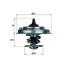 Termostat,lichid racire Termostat sistem racire 87C AUDI A6 C4 A6 C5 2.4-4.2 08.95-01.05 MAHLE TX 34 87D