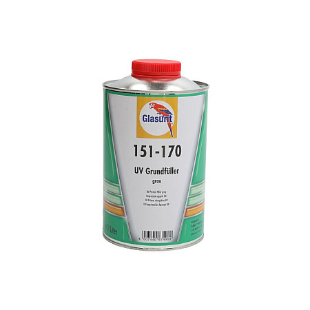 Grund / Primere Grund acrilic filler 151-170 gri 1L tip de pulverizare: pistol aplicatie pentru suprafata: Caroseria auto sasiu folositi lampa UV pentru uscare GLASURIT 50453977