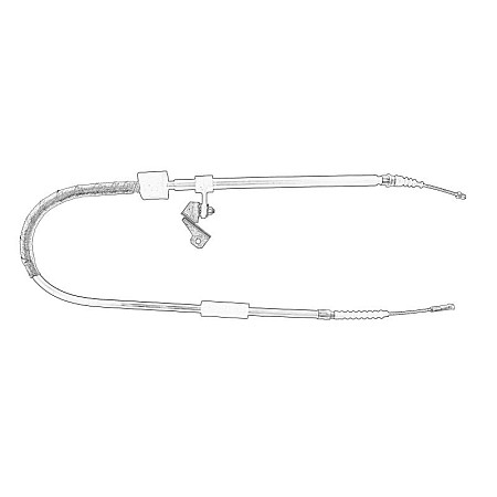Cablu, frana de parcare Cablu frana de mana Spate Stanga 1253mm/978mm ALFA ROMEO 156 GT 1.6-2.5 02.97-09.10 OE FIAT 60624591