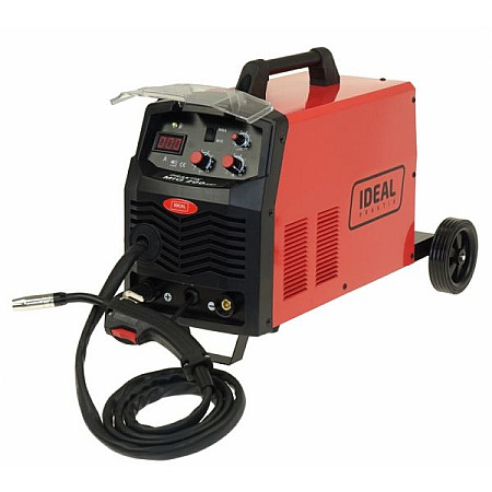 Sudor semi-automat MIG / MAG invertor sudor semi-automat mig / mag putere de sudura minima: 30A curent maxim de sudura: 200A putere nominala: 52kW alimentare electrica: 230V metoda de sudare: FLUX / MIG-MAG / MMA IDEAL PMIG200V2