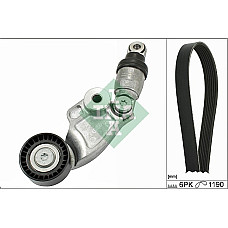 Set curea transmisie cu caneluri V-belts set with rollers MAZDA 3 6 CX-5 2.2D 04.12- INA 529 0119 10