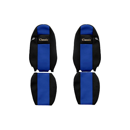 Husa scaun Huse pentru scaune Classic albastru material velours serie CLASSIC centura de siguranta a pasagerului asamblata in scaun centura de siguranta a soferului asamblata in scaun scaune cu tetiere int F-CORE F-CORE PS08 BLUE