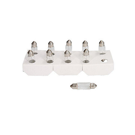 Bec, iluminare numar circulatie 1 set .= PK10 OSRAM 24V 5W bec C5W SV8 5 Sr.8x35mm tubular cutie 10 buc OSRAM OSR6423 K10SZT