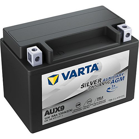 Acumulator Pornire Acumulator VARTA 12V 9Ah/130A AGM EN AUXILIARY L+ 151x87x106 B13 - flansa de montare 10.5 mm aditional - auxiliar VARTA AUX509106013