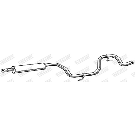 Toba esapamet intermediara Sistem de evacuare a amortizorului SAAB 9-3 9-3X 2.0/2.0ALK 09.02-02.15 WALKER WALK23035