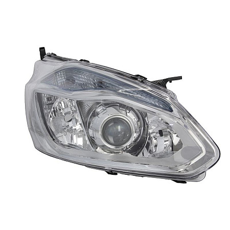 Far Lampa frontala Dreapta H1/H15/H7 electric cu motor culoare insert: cromat FORD TOURNEO CUSTOM V362 TRANSIT CUSTOM V362 -07.18 TYC TYC 20-15315-05-2