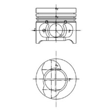 Piston 76 STD DACIA DUSTER LOGAN LOGAN EXPRESS LOGAN MCV SANDERO NISSAN ALMERA II KUBISTAR MICRA III MICRA IV NOT RENAULT MEGANE II (BM0/1_, CM0/1_), Hatchback, 07.2001 - 10.2012 Kolbenschmidt 40190600