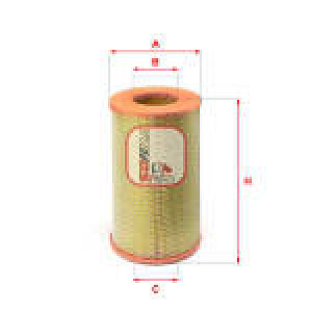 Filtru aer diametru interior 64 FIAT 147 DUNA 1.1/1.3/1.3D 07.80-07.96 SOFIMA S4610A