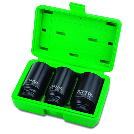 &quot;Set scule Set tubulare impact 12pt dimensiune tubulara: 1/2&quot;&quot; 3 buc lung&quot; TOPTUL GDAI0303