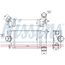 Intercooler, compresor Intercooler DACIA LOGAN II LOGAN MCV II SANDERO II NISSAN MICRA V RENAULT CAPTUR I CLIO IV 0.9/0.9LPG/1.0 10.12- NISSENS NIS 961583