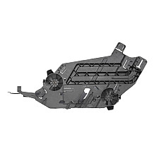 Suport lampa Headlamp base L plastic SKODA OCTAVIA II 11.08-06.13 BLIC 6508-05-7521245P