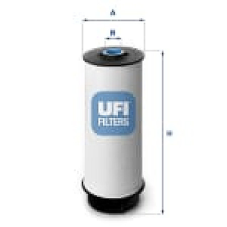 Filtru combustibil Fuel filter IVECO DAILY III DAILY IV DAILY V DAILY VI POWER DAILY FIAT DUCATO UAZ PATRIOT IRISBUS DAILY TOURYS MITSUBISHI CANTER FB7 FB8 FE7 FE8 VII 12.0D-Electric 10.01- UFI 26.034.00
