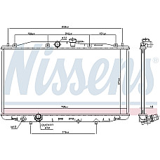 Radiator, racire motor Radiator motor Manual  HONDA ACCORD VII 2.0 -05.08 NISSENS NIS 68604