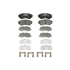 Set placute de frana Fata FORD RANGER MAZDA B-SERIE BT-50 2.5D/3.0D 06.99-12.15 BOSCH 0 986 494 587