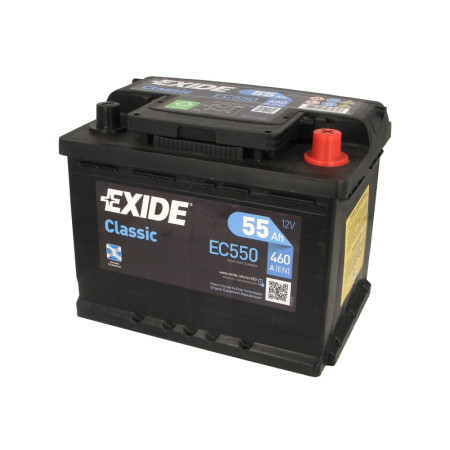 Acumulator Pornire Acumulator EXIDE 12V 55Ah/460A CLASSIC R+ en 242x175x190 B13 pornire EXIDE EC550