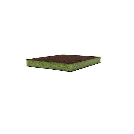 Abrazivi Abrasive sponge: sheet two-sided abrasive material gradation: P500 thickness:13 size:120 x 98mm colour: brown/green on a sponge packaging 24 pcs PROFIRS PROFESSIONAL 0RS800-500P