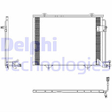 Condensator, climatizare DELPHI condensator Mercedes W202 2.4 - 2.8 93 -> 00 DELPHI TSP0225432