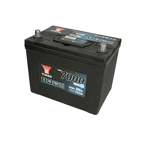 Acumulator Pornire Battery YUASA 12V 80Ah/760A START&amp;STOP EFB YBX7000 EFB Start Stop Plus R+ standard 260x173x225 B00 efb/starting YUASA YBX7030
