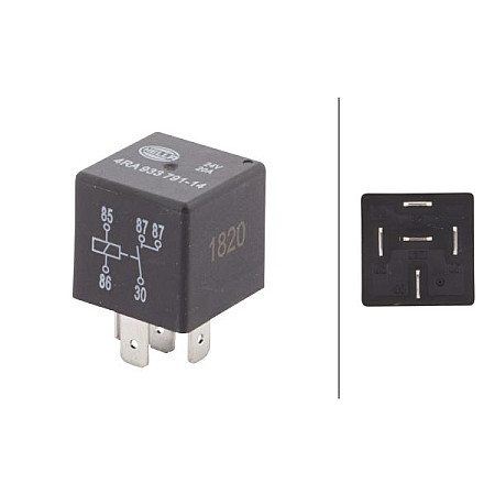 Releul curentului de lucru 24V/5/20/30A numar de afisari: 5buc HELLA 4RA933 791-141