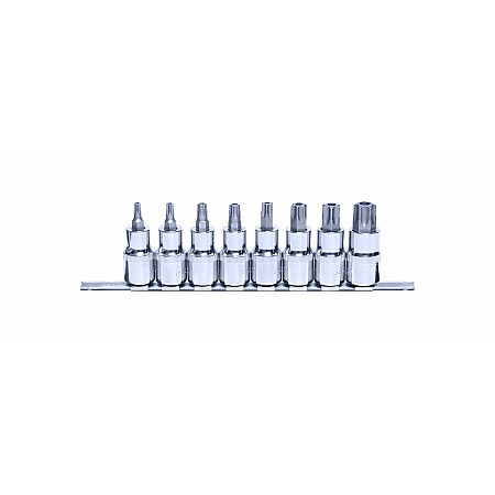 &quot;Set chei tubulare Bit sockets set 8 pcs socket / drive: 1/2&quot;&quot; profile: TORX TAMPER T27H T30H T40H T45H T50H T55H T60H T70H packaging: bar&quot; PROFITOOL 0X43655MR08