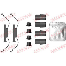 Set accesorii, placute frana Kit montare placute frana Fata DS DS 7 CITROEN BERLINGO BERLINGO/MINIVAN C3 PICASSO C5 AIRCROSS OPEL COMBO E TOUR / LIFE COMBO/MINIVAN 1.2-Electric 01.12- QUICK BRAKE QB109-0088