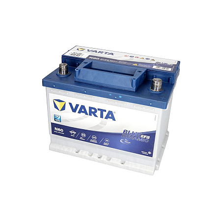 Acumulator Pornire VARTA 12V 60Ah 640A START&amp;amp STOP EFB R+ borna standard 242x175x190 B13 flansa de montare 105 mm efb pornire VA560500064