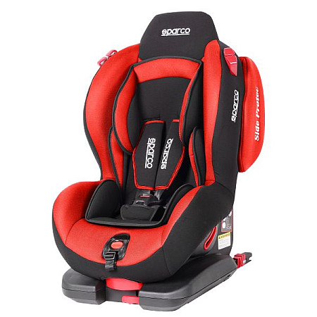 Scaun copil auto ECE R44 04 9 25 kg Poliester perforat gri rosu plastic poliester ISOFIX suprapuneri pentru curele GRATUIT! SPARCO SPRO 500IEVORD MK
