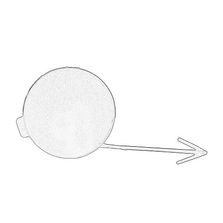 Capac carlig remorcare Towing tongue plug front with base coating VW POLO V 03.09-10.17 OE VW 6R0 807 241AGRU