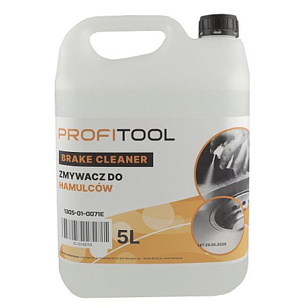 Solutie de curatat frana EN Brake cleaner aplicatie pentru suprafata EN brakel elements EN clutches elements Pentru metal - 5l x 1 buc impachetare: canistra PROFITOOL 1305-01-0071E