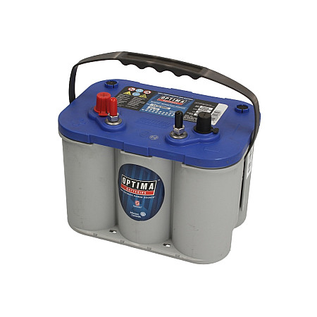 Baterie de alimentare Acumulator OPTIMA 12V 55Ah/765A AGM Orbital BLUE L+ borna standard + borna cu filet 254x175x200 B01 - flansa de montare 10.5 mm utilizare multipla OPTIMA O816253000