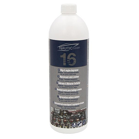 Agent de curaare a motorului PL Srodek do mycia silnika 16 BILGE AND ENGINE DEGREASER application: PL mycie silnika i zezy pH indicator: 135 capacity: 1 l NAUTIC CLEAN 16ML2-1