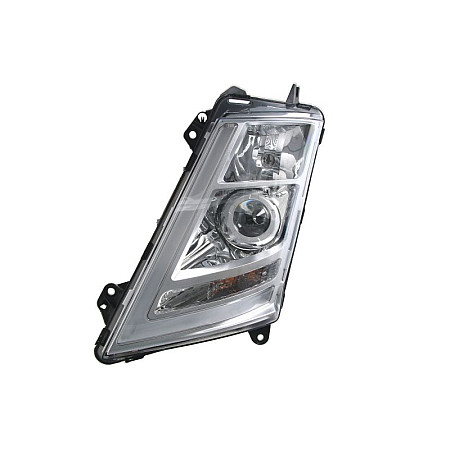 Far Headlamp L D1S/H1/LED/PY21W manual insert colour: chromium-plated indicator colour: transparent VOLVO FH II 01.12- GIANT 131-VT13312UML