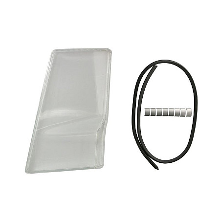 Lentila far Sticla farului Stanga with gasket se potriveste VOLVO FH FH12 FH16 FM FM12 FM7 FM9 0893 DEPO 47#773 1125LEND