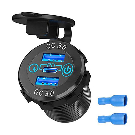 Adaptor, bricheta USB socket 4 RIDE ERCL-MUS015