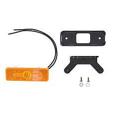 Lumina de delimitare Outline marker lights L/R shape: rectangular orange LED height 36mm width 103mm depth 18mm hang/surface hose length 240 with hanger 12/24V IP6K9K WAS 2033 W254