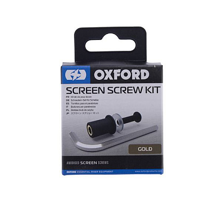 Surub Windshield fitting bolt Screen Screw anodized OXFORD colour golden clockwise thread 8 pcs OXFORD OX566