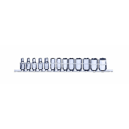 &quot;Set chei tubulare Sockets set 13 pcs socket / drive: 1/4&quot;&quot; long profile: Hexagonal 10 11 12 13 14 4 45 5 55 6 7 8 9 packaging: bar&quot; PROFITOOL 0X21150M13