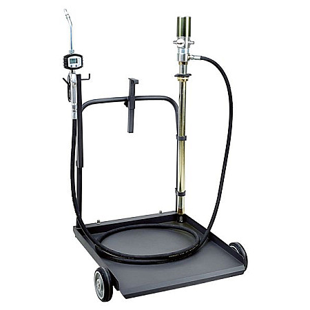 Unelte de distrubuire uleiuri PROFITOOL setat pentru distribui uleiul la pompa 180 220l baril pneumatic cu un randament 3 1 pistol contor debit furtun 4m carucior 0XPTJC0002