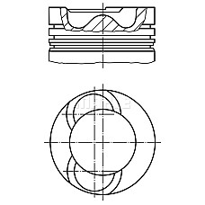 Piston 8151 +050 se potriveste VW CRAFTER 30 35 30 50 25D 0406 0513 MAHLE 028 09
