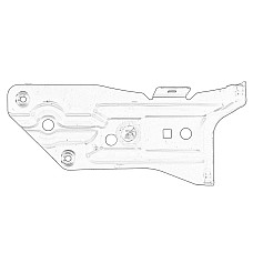 Set montaj, aripa laterala Suport fixare aripa suport Fata Stanga  AUDI A3 1.2-3.2 05.03-05.13 OE VW 8P0 821 135B