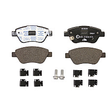 Set placute de frana Fata cu suplimente cu suruburi de ghidare a etrierului de frana OPEL ADAM CORSA D 1.0-1.4LPG 07.06-02.19 ATE 13.0460-3839.2