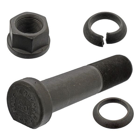 Surub roata Sruba Kola M22x15 x110/121mm lungime filet 40mm Otel cu piulita cu saiba MERCEDES ACTROS ACTROS MP2 / MP3 ATEGO AXOR AXOR 2 NG SK TOURO O 500 ZETROS 08.73- FEBI FE07949