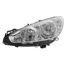 Far Lampa frontala Stanga H1 H7 electric cu motor culoare insert cromat potriveste PEUGEOT 308 I II RCZ DEPO 550 1152LMLD EM